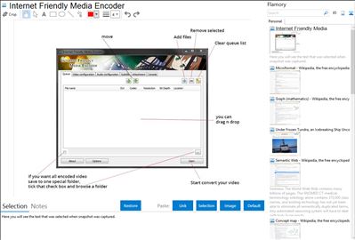 Internet Friendly Media Encoder - Flamory bookmarks and screenshots