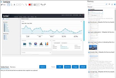 Ionize - Flamory bookmarks and screenshots
