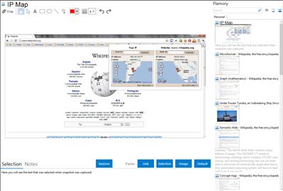 IP Map - Flamory bookmarks and screenshots