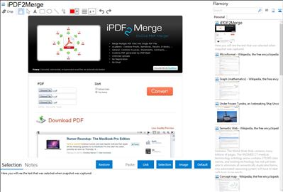 iPDF2Merge - Flamory bookmarks and screenshots