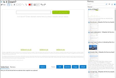 Is it Down? - Flamory bookmarks and screenshots