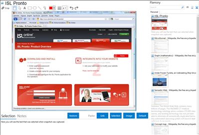 ISL Pronto - Flamory bookmarks and screenshots