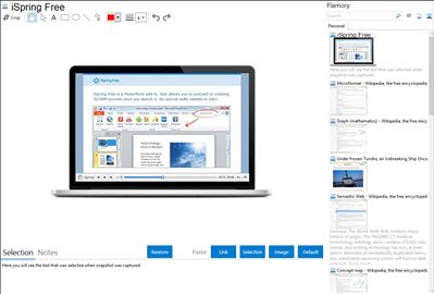 iSpring Free - Flamory bookmarks and screenshots