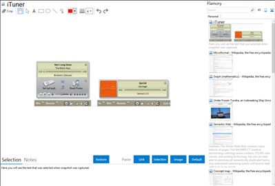 iTuner - Flamory bookmarks and screenshots