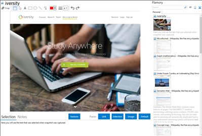 iversity - Flamory bookmarks and screenshots