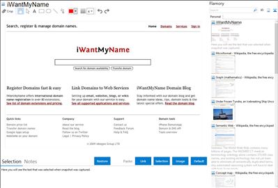 iWantMyName - Flamory bookmarks and screenshots