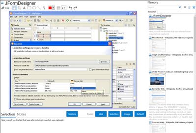 JFormDesigner - Flamory bookmarks and screenshots