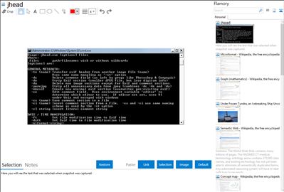 jhead - Flamory bookmarks and screenshots