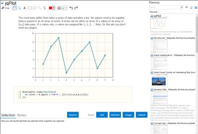jqPlot - Flamory bookmarks and screenshots