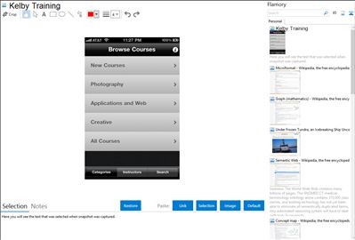 Kelby Training - Flamory bookmarks and screenshots