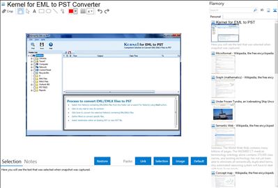 Kernel for EML to PST Converter - Flamory bookmarks and screenshots