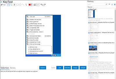 KeyText - Flamory bookmarks and screenshots