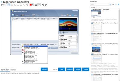 Kigo Video Converter - Flamory bookmarks and screenshots