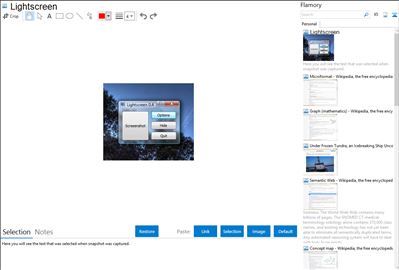 Lightscreen - Flamory bookmarks and screenshots