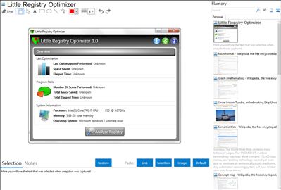 Little Registry Optimizer - Flamory bookmarks and screenshots