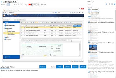 LogicalDOC - Flamory bookmarks and screenshots