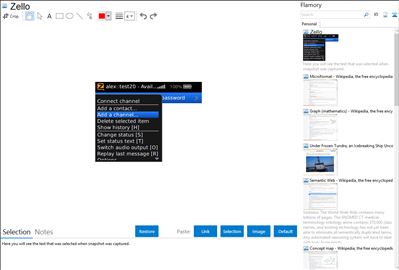 Zello - Flamory bookmarks and screenshots