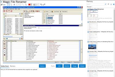 Magic File Renamer - Flamory bookmarks and screenshots