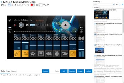 MAGIX Music Maker Jam - Flamory bookmarks and screenshots