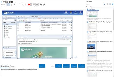 mail.com - Flamory bookmarks and screenshots