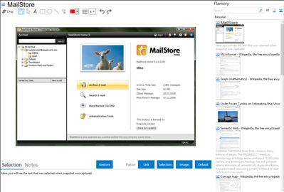 MailStore - Flamory bookmarks and screenshots
