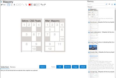 Masonry - Flamory bookmarks and screenshots
