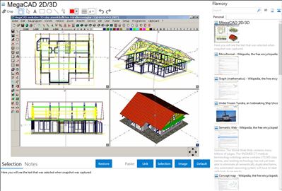 MegaCAD 2D/3D - Flamory bookmarks and screenshots