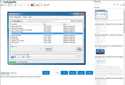 melodyMe - Flamory bookmarks and screenshots
