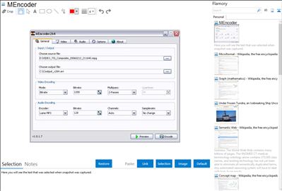 MEncoder - Flamory bookmarks and screenshots