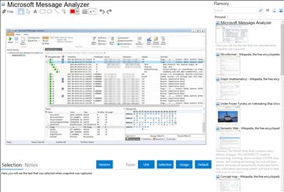 Microsoft Message Analyzer - Flamory bookmarks and screenshots