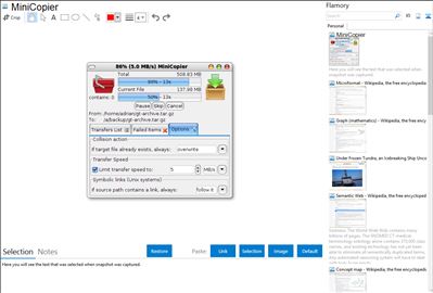 MiniCopier - Flamory bookmarks and screenshots