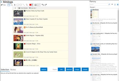 Minilogs - Flamory bookmarks and screenshots
