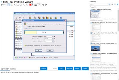 MiniTool Partition Wizard - Flamory bookmarks and screenshots