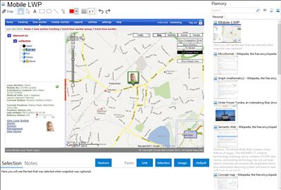 Mobile LWP - Flamory bookmarks and screenshots