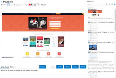 Mobsyte - Flamory bookmarks and screenshots