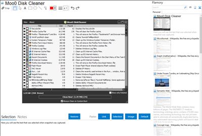 Moo0 Disk Cleaner - Flamory bookmarks and screenshots