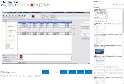 MPTagThat - Flamory bookmarks and screenshots