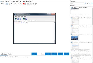 MTPuTTY (Multi-Tabbed PuTTY) - Flamory bookmarks and screenshots
