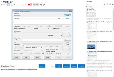 MultiPar - Flamory bookmarks and screenshots
