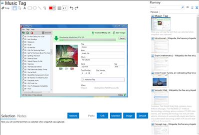 Music Tag - Flamory bookmarks and screenshots