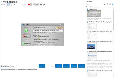 My Lockbox - Flamory bookmarks and screenshots