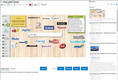 myLinkCloud - Flamory bookmarks and screenshots