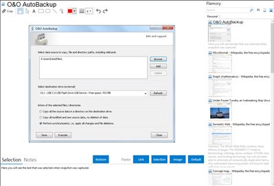 O&O AutoBackup - Flamory bookmarks and screenshots
