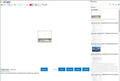 oCam - Flamory bookmarks and screenshots