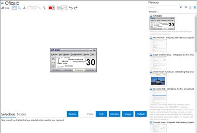 Oficalc - Flamory bookmarks and screenshots