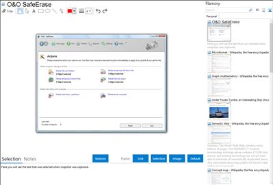 O&O SafeErase - Flamory bookmarks and screenshots