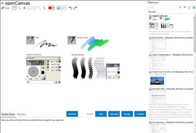 openCanvas - Flamory bookmarks and screenshots