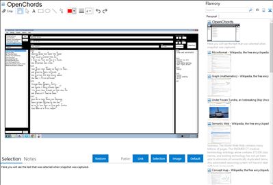 OpenChords - Flamory bookmarks and screenshots