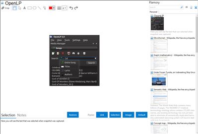 OpenLP - Flamory bookmarks and screenshots
