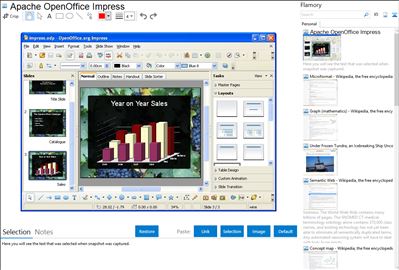 Apache OpenOffice Impress - Flamory bookmarks and screenshots